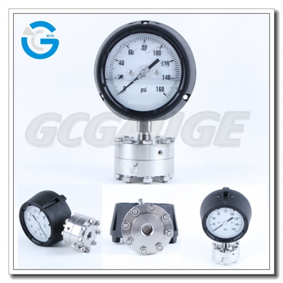 4 Inch Polycarbonate Case Pressure Gauges with Diaphragm Seal